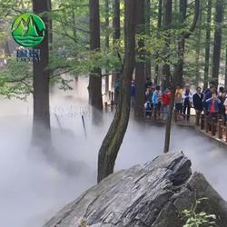 荷花池仙境 鲁泰喷雾雾森系统打造梦幻人造雾景